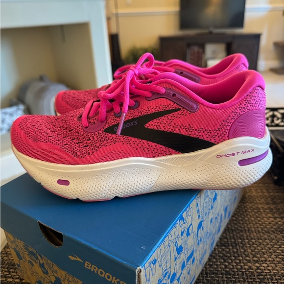 Brooks Women's Ghost Max Pink Running Shoes - Picture 3 of 9